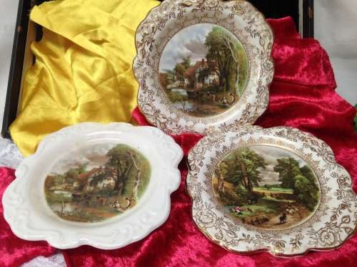 3 JAMES KENT small (2Chintz) wal lPlates* LOOK at My BUY NOW listings NO WAITING