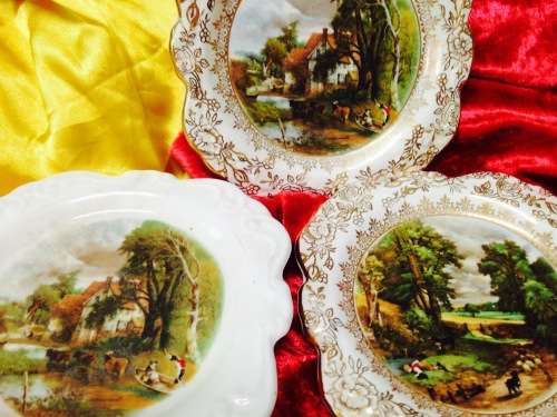 3 JAMES KENT small (2Chintz) wal lPlates* LOOK at My BUY NOW listings NO WAITING