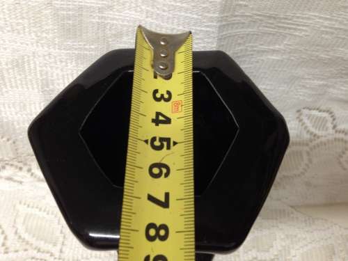 VASE CERAMIC Stylized by Hexagonal and Verticle Rib LOOK At My BUY NOW LISTINGS NO WAITING