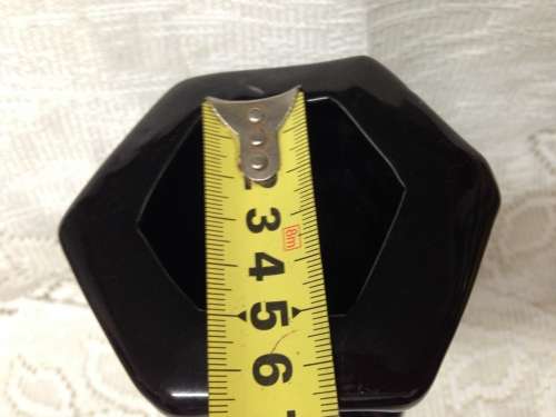 VASE CERAMIC Stylized by Hexagonal and Verticle Rib LOOK At My BUY NOW LISTINGS NO WAITING