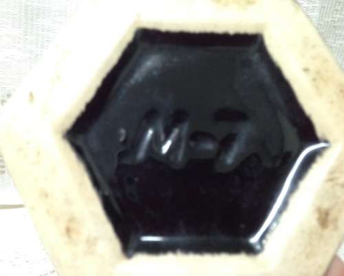 VASE CERAMIC Stylized by Hexagonal and Verticle Rib LOOK At My BUY NOW LISTINGS NO WAITING