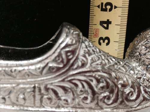 EXQUISITE NOVELTY Ashtray Shoe Embossed Metal