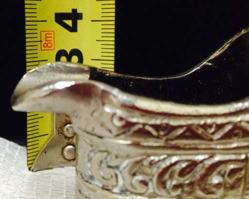 EXQUISITE NOVELTY Ashtray Shoe Embossed Metal