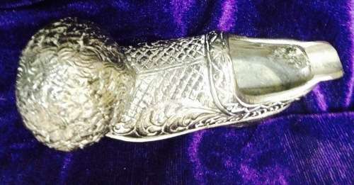 EXQUISITE NOVELTY Ashtray Shoe Embossed Metal