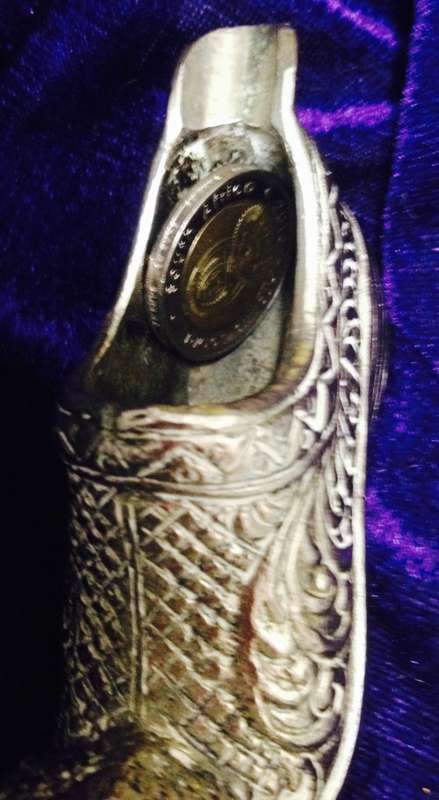 EXQUISITE NOVELTY Ashtray Shoe Embossed Metal
