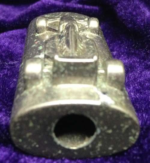 Rare* Novelty *Car Shape Lighter Holder RENAULT silver tone