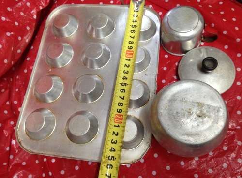 3 lovely Vintage metal item  !!Lets Bake !!items*GREAT COUNTRY HOME DECOR*L@@KatMyBUY NOW*NO WAIT