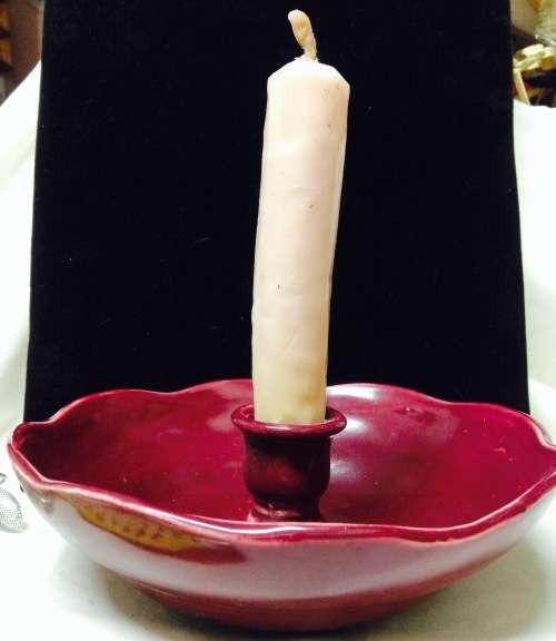 My Lady`s chamber*CANDLE Stick `Deep Bowl Ceramic LOOK At My BUY NOW LISTINGS NO WAITING
