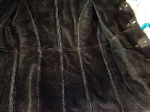BUFFALO HIDE Genuine +fur lined  double breasted Coat* LOOK At My BUY NOW LISTINGS NO WAITING