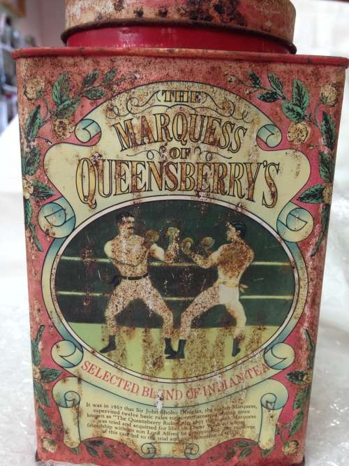 Tea Tin MARQUESS of QUEENSBERRYS selected Blend of Indian look at All My BUY NOW*NO WAITING