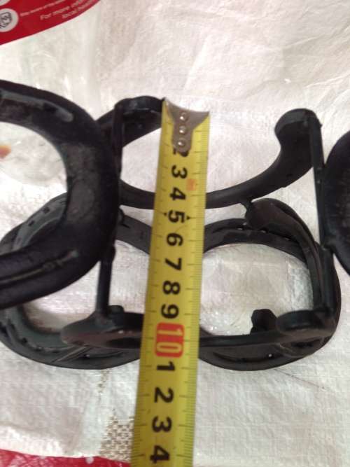 IRON WINE &GLASS -8 HORSE SHOE,s LOOK At My BUY NOW LISTINGS NO WAITING
