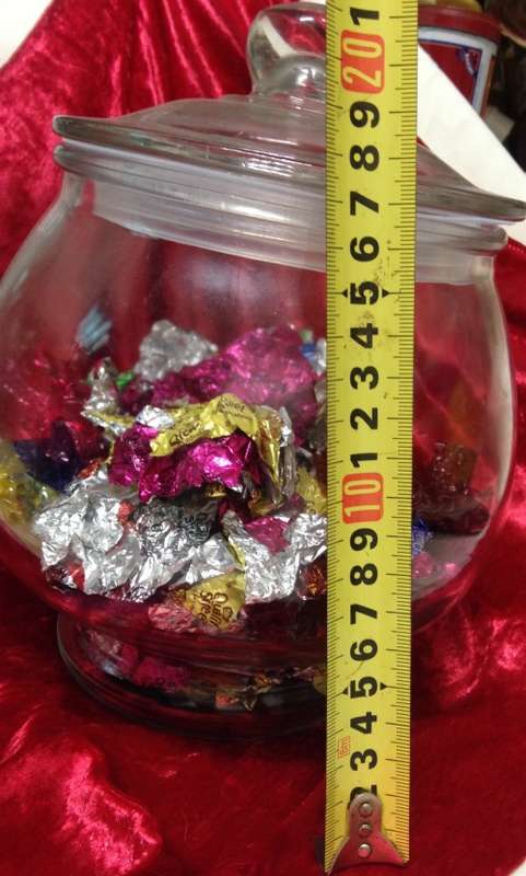 GLASS BOWL+ LID - Lovely table centre