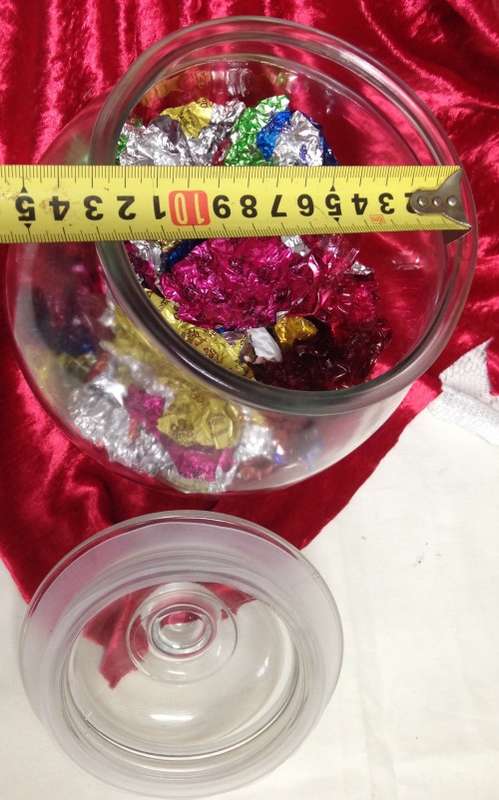 GLASS BOWL+ LID - Lovely table centre