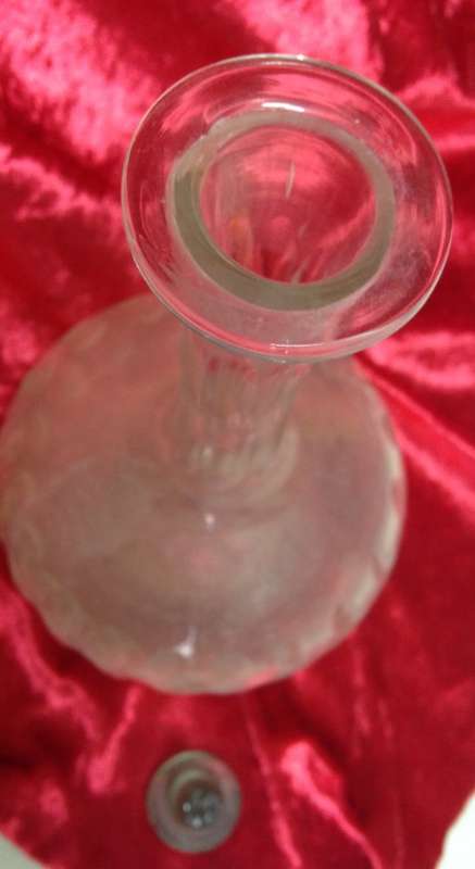 Decanter Vintage Thumbies Glass Star Base Onion Shape LOOK AT MY BUY NOW LISTINGS NO WAITING