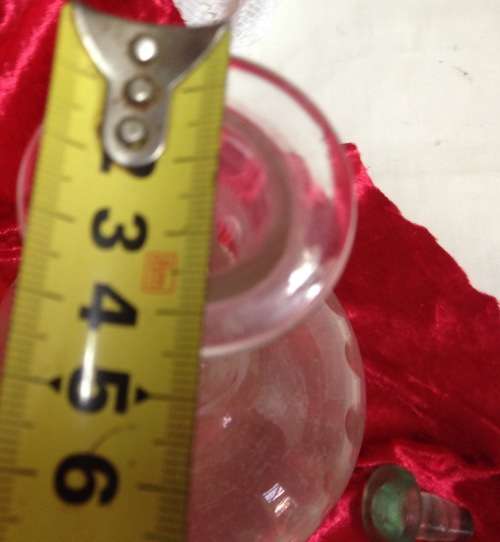 Decanter Vintage Thumbies Glass Star Base Onion Shape LOOK AT MY BUY NOW LISTINGS NO WAITING
