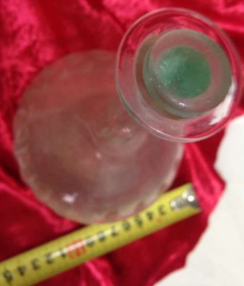 Decanter Vintage Thumbies Glass Star Base Onion Shape LOOK AT MY BUY NOW LISTINGS NO WAITING