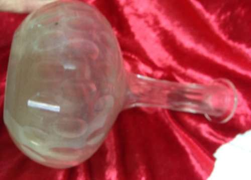 Decanter Vintage Thumbies Glass Star Base Onion Shape LOOK AT MY BUY NOW LISTINGS NO WAITING