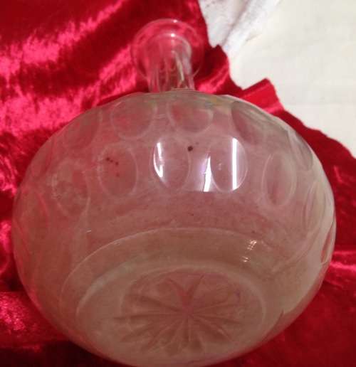 Decanter Vintage Thumbies Glass Star Base Onion Shape LOOK AT MY BUY NOW LISTINGS NO WAITING