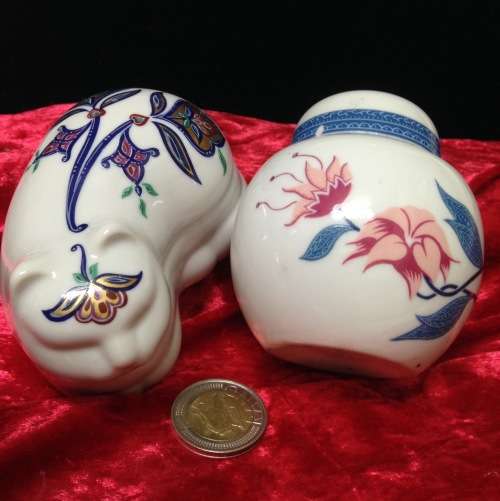 2*Byzantine Cat box Ginger jar ELIZABETH ARDENL@@KatMyBUY NOWitems*NO WAITiNG