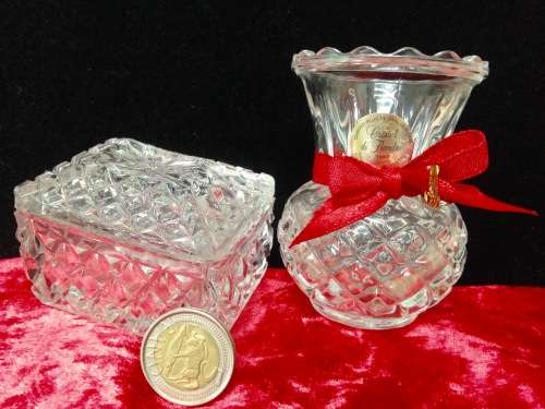Vase POSY +Box Lidded - Cut CRISTAL de FLANDRE