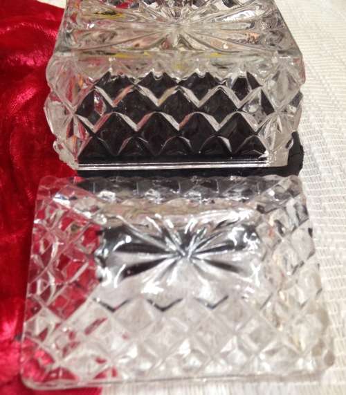 Vase POSY +Box Lidded - Cut CRISTAL de FLANDRE