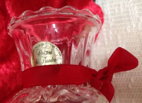 Vase POSY +Box Lidded - Cut CRISTAL de FLANDRE