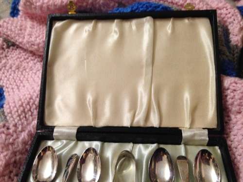 GORGEOUS Quality 6 TEA SPOONS+ Sugar Nips EPNS SHEFFIELD LOOK At My BUY NOW LISTINGS NO WAITING