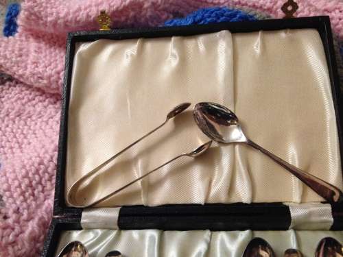 GORGEOUS Quality 6 TEA SPOONS+ Sugar Nips EPNS SHEFFIELD LOOK At My BUY NOW LISTINGS NO WAITING