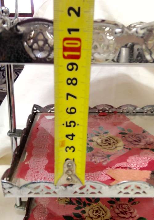 Cake Stand  3 tier -Metal Vintage Collectables