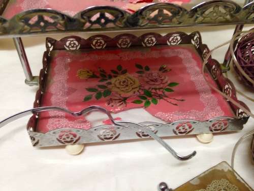 Cake Stand  3 tier -Metal Vintage Collectables