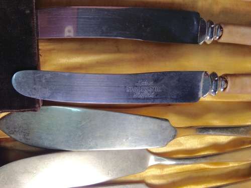12 mix EPNS  Cutlery + Canteen Wood *Damage LOOK at My BUY NOWitemsNO WAITING