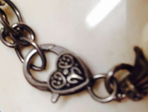 Necklace -Large Pearls Faux+ metal spacers - Classy