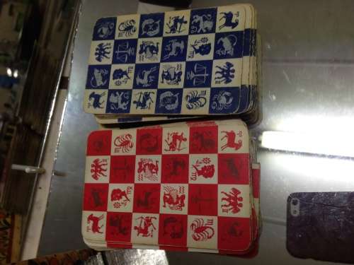 1x Box - Oriental Decor 2 PACKS OLD PLAYING cards 2 Assorted