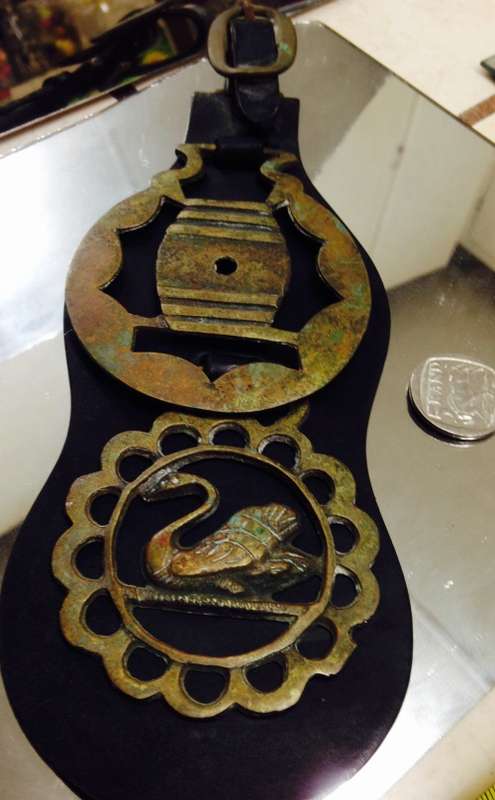 Leather strap has horses chest Brasses on LooK at My BUY NOW itemsNO WAITING