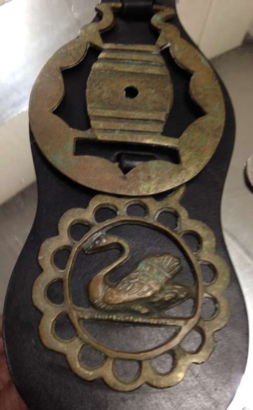 Leather strap has horses chest Brasses on LooK at My BUY NOW itemsNO WAITING