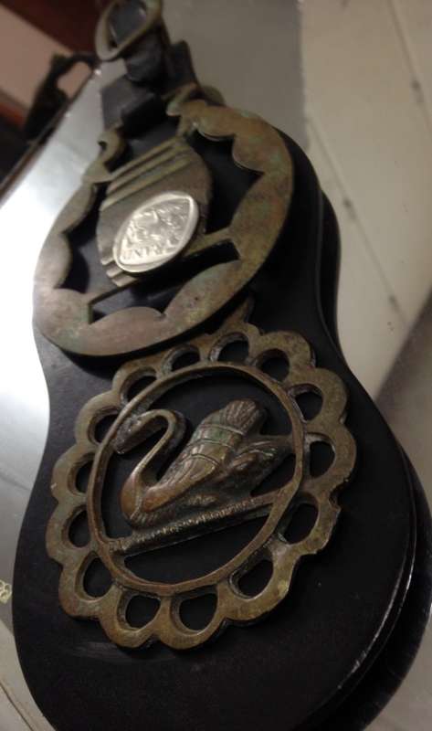 Leather strap has horses chest Brasses on LooK at My BUY NOW itemsNO WAITING