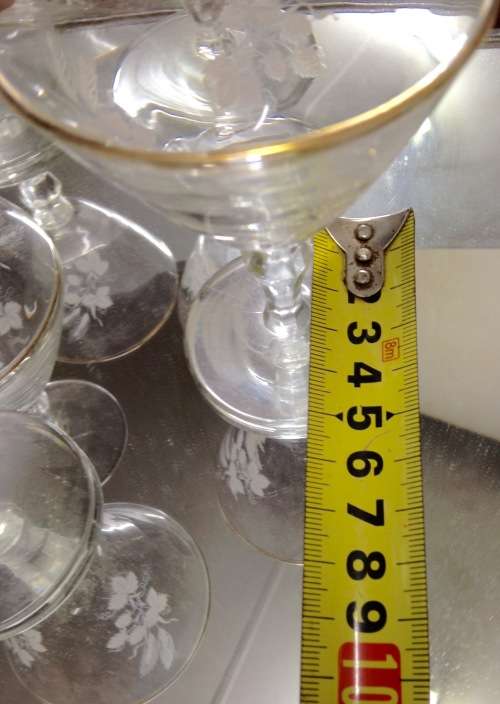 !!!RARE!!! 5 small art deco Sherry glasses black base +tray LooK at My Buy Now Listings No Waiting