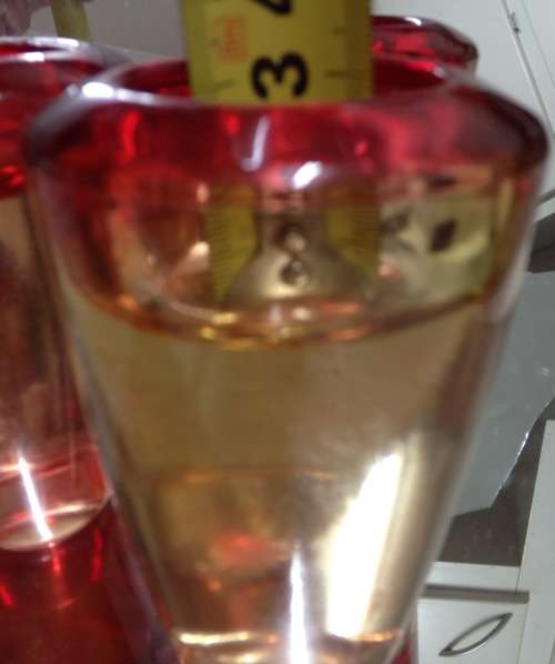 Vintage 3 Hand Blown Candle Sticks Red Gold Use both Ends