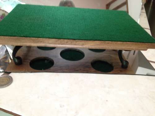 !!!RARE!!! 5 small art deco Sherry glasses black base +tray LooK at My Buy Now Listings No Waiting