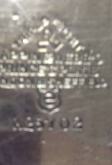 MUG Mappin+Web Triple Plate EPNS- England