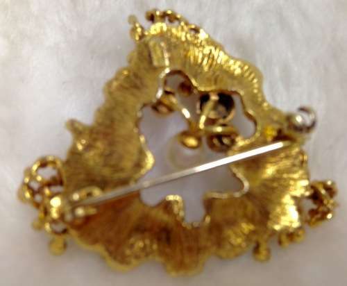 Brooch Genuine Pearl Setting Rolled Gold back catch missing LOOK At My BUY NOW items NO WAITING