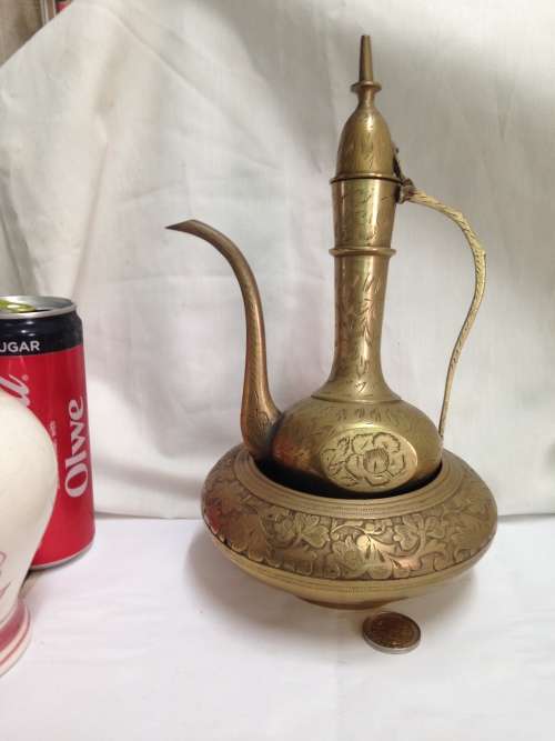 BRASS - Vase ROSE Bowl+TEA POT