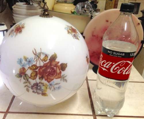Circa1930 Art Deco Glass Hanging Globe Ball Shade