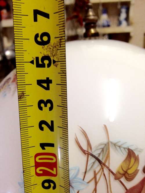 Circa1930 Art Deco Glass Hanging Globe Ball Shade