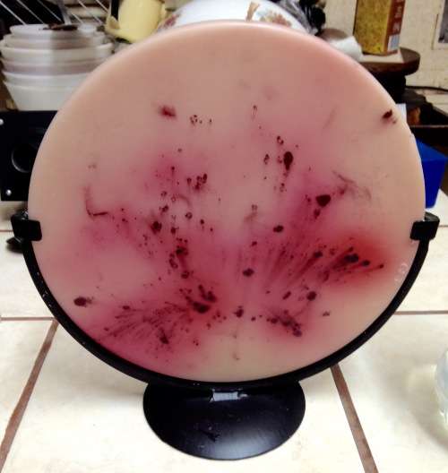 Large  Candle holders Stand + Round flat candle