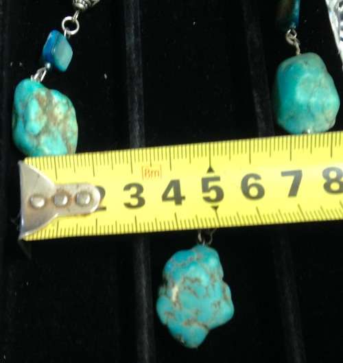 TORQUOISE Chunky howlite Stones NECKLACE Tibetan style spacersLOOK At My BUY NOW LISTINGS NO WAITING