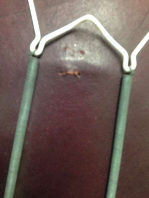 ITALIANceramicPlate leatherBack2hairlineCrack Look at all My BUY NOW listings NOWAITING