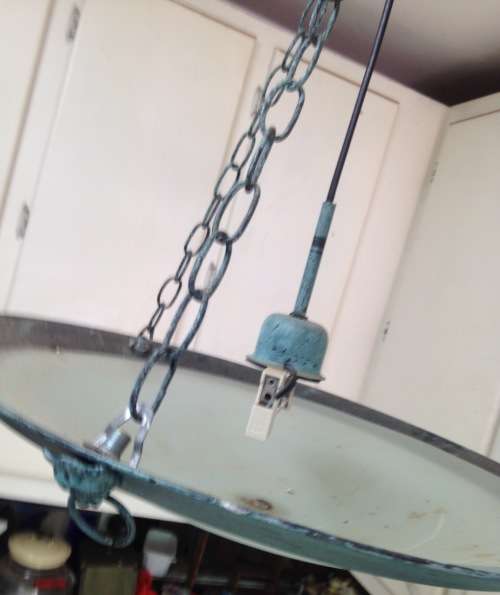 500mmDiameter Single Bulb PendantCHANDELIER metal Glass marbled Shade
