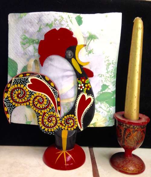 Candle holder + Rooste Serviette holder