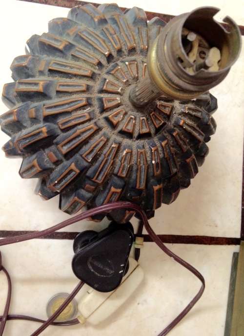 Lamp base - Table lamp Working Troika style distressed Look at My BUY NOW Listings NO WAITING